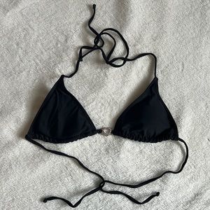 Black SHEIN bikini top w/ heart detail